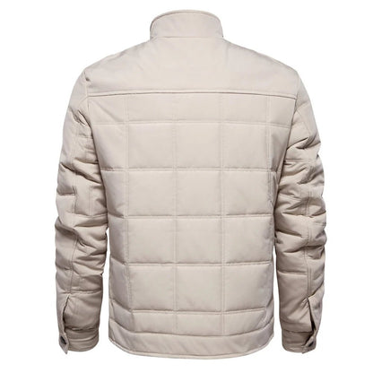 Padded Winter Jacket with Stand - Up Collar for Men - Harren Cole
