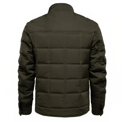 Padded Winter Jacket with Stand - Up Collar for Men - Harren Cole