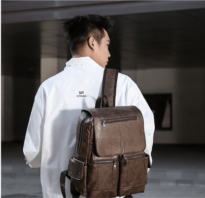 Premium Genuine Leather Backpack - Harren Cole