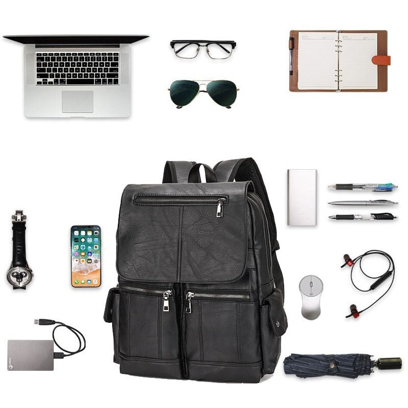 Premium Genuine Leather Backpack - Harren Cole