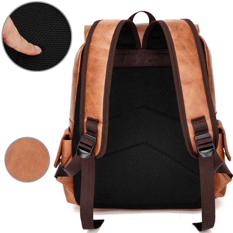 Premium Genuine Leather Backpack - Harren Cole