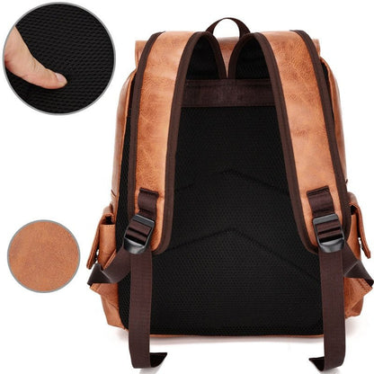 Premium Genuine Leather Backpack - Harren Cole