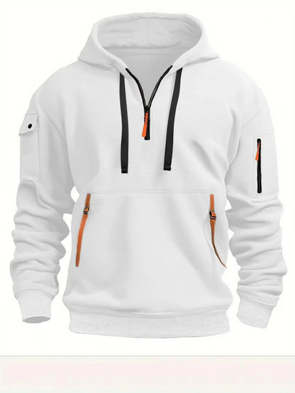 Sporty Zip Hoodie with Pockets - Harren Cole