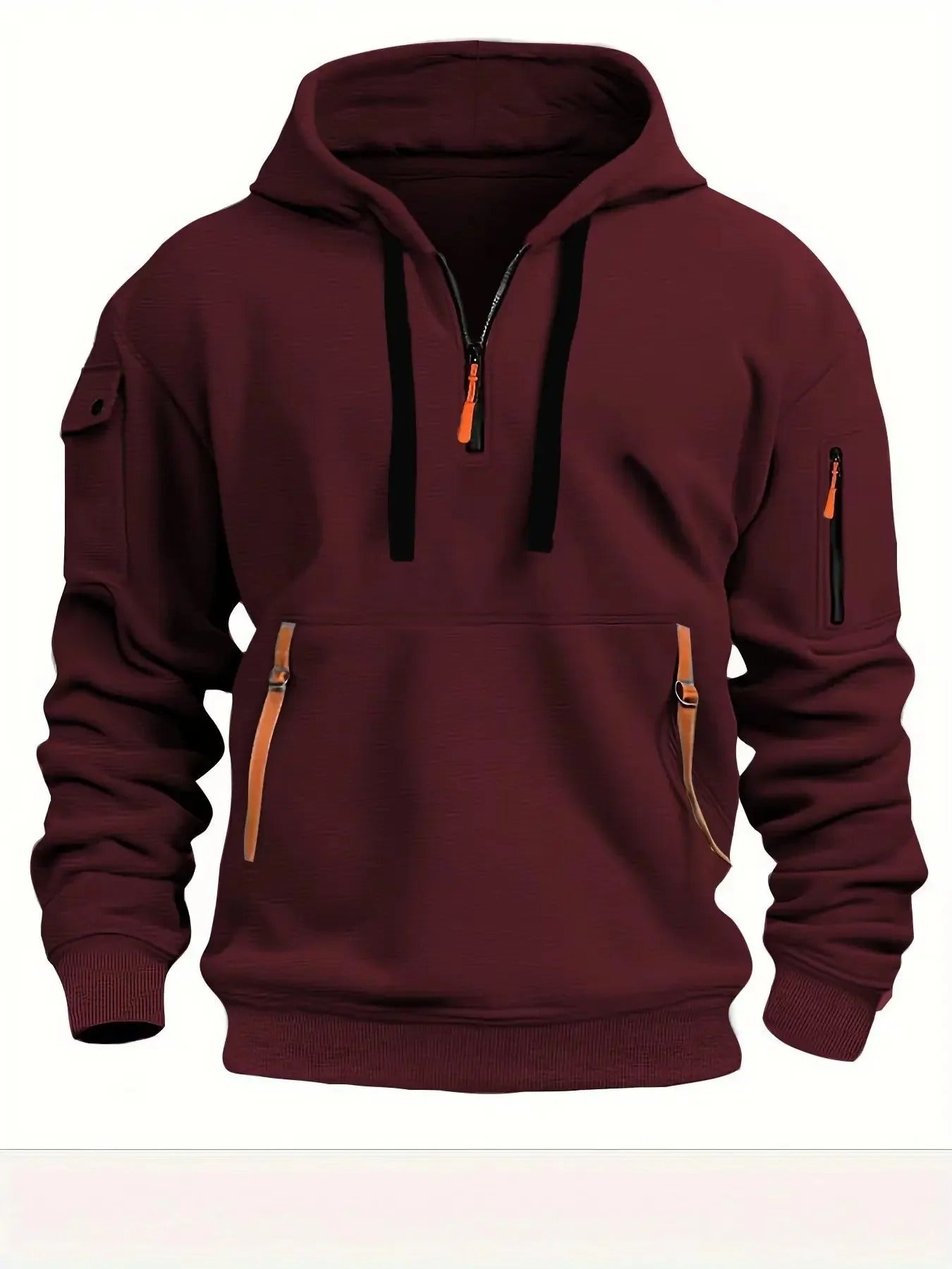 Sporty Zip Hoodie with Pockets - Harren Cole