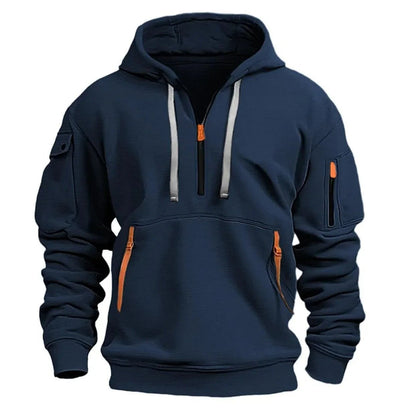 Sporty Zip Hoodie with Pockets - Harren Cole