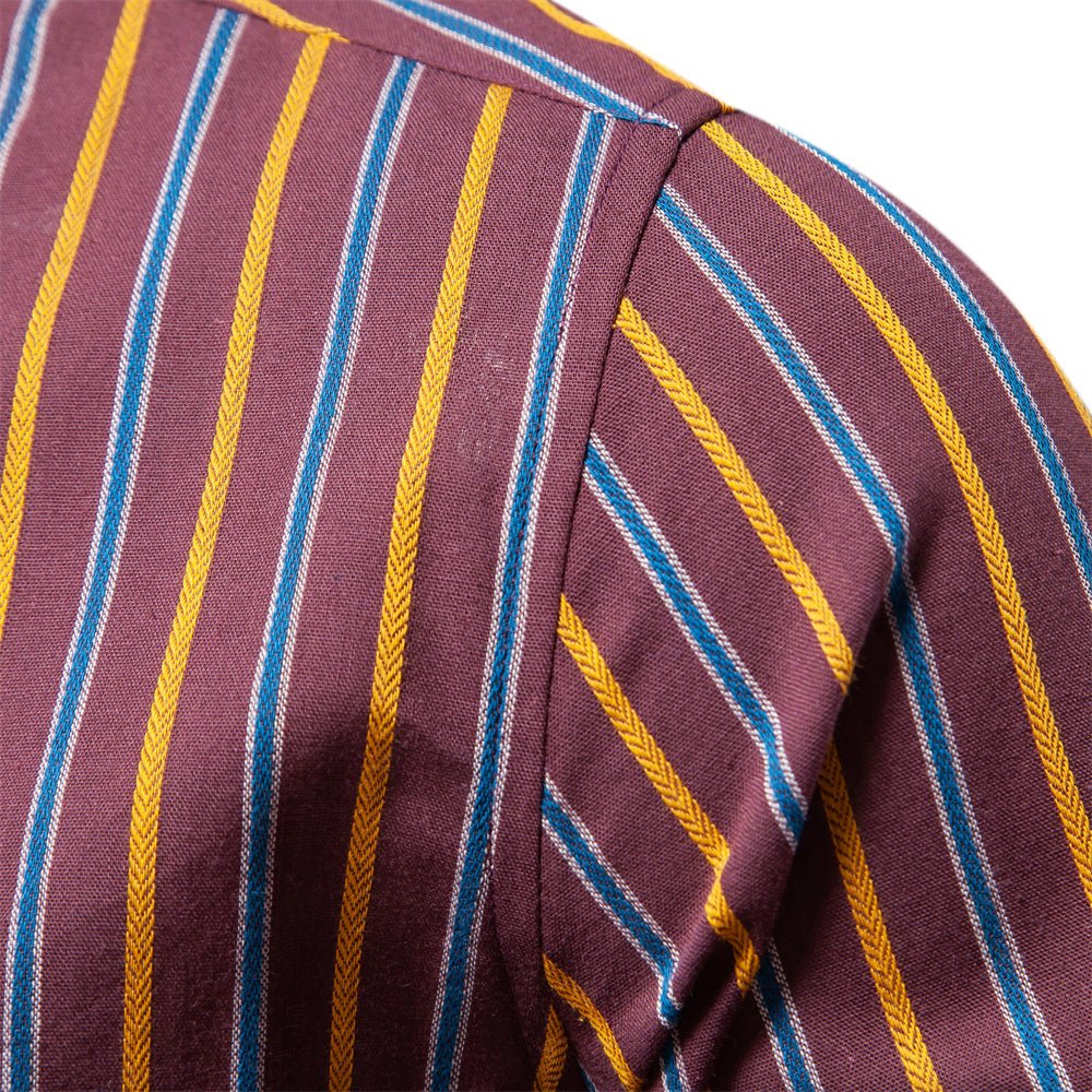 Striped Long Sleeve Casual Shirt for Men - Harren Cole