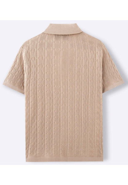 Structured Short Sleeve Knit Shirt - Harren Cole