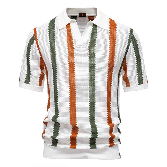 Stylish Knit Polo Shirt for Men - Harren Cole
