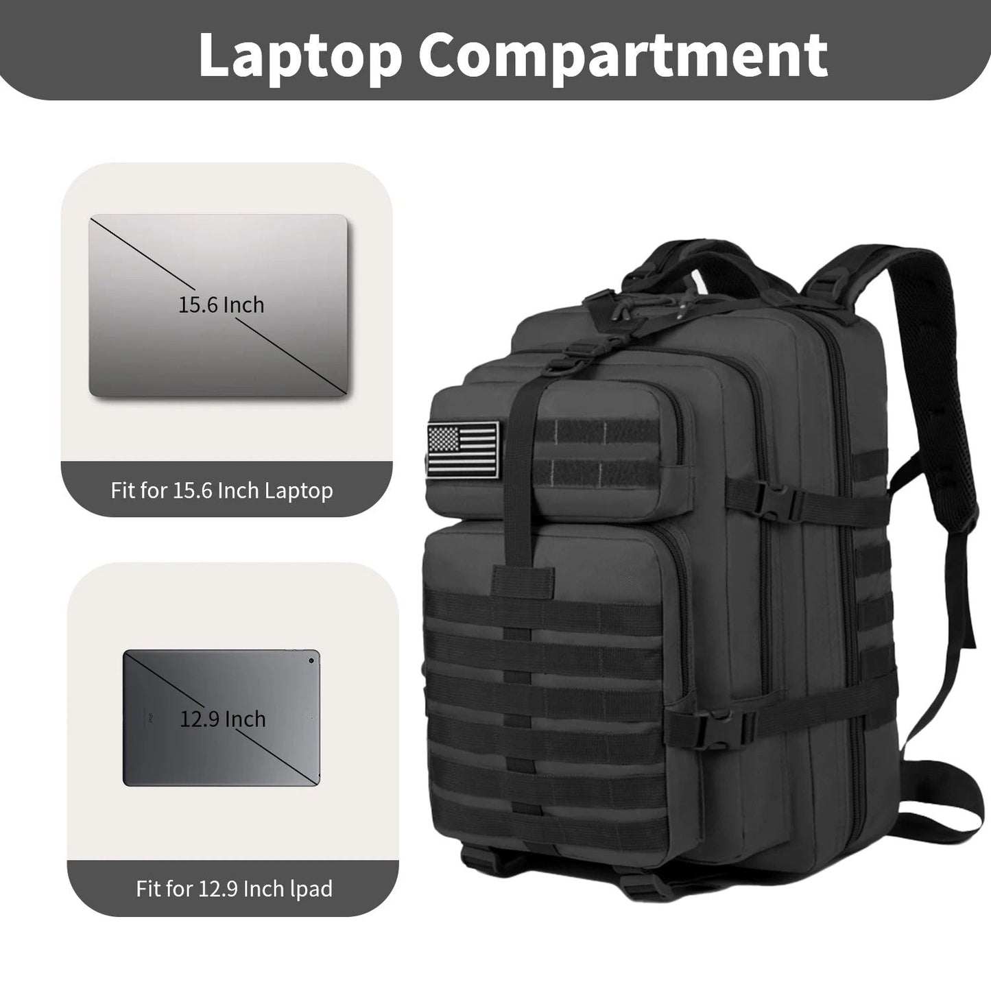 Tactical Military - Style Expandable Backpack - Harren Cole