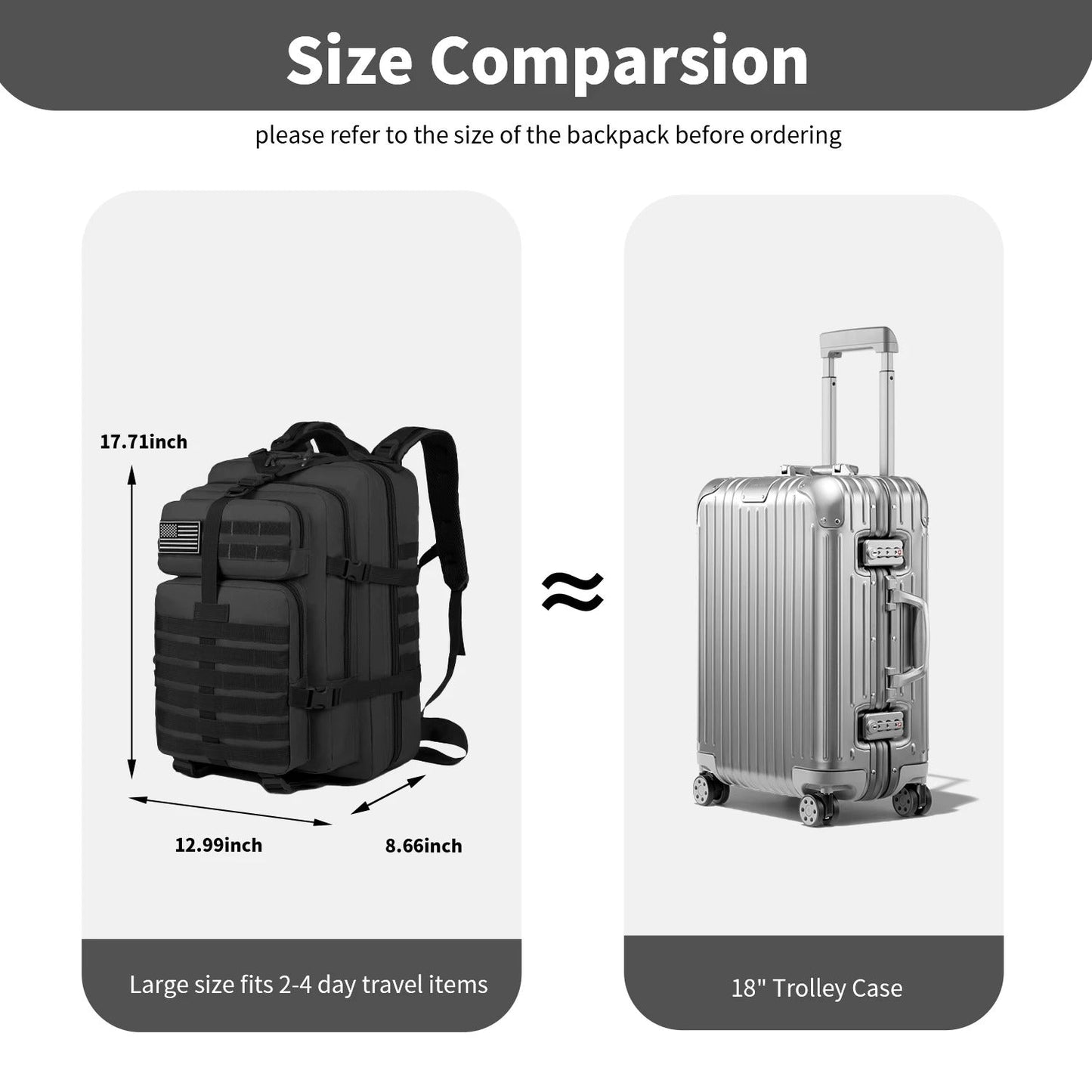 Tactical Military - Style Expandable Backpack - Harren Cole