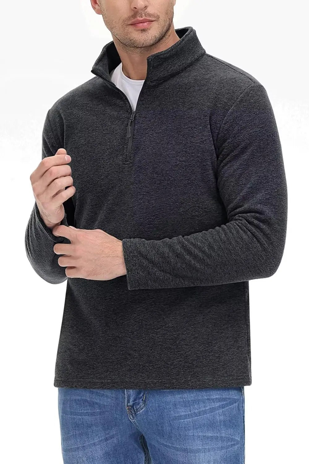 Warm Fleece Pullover Half - Zip Pullover for Men - Harren Cole