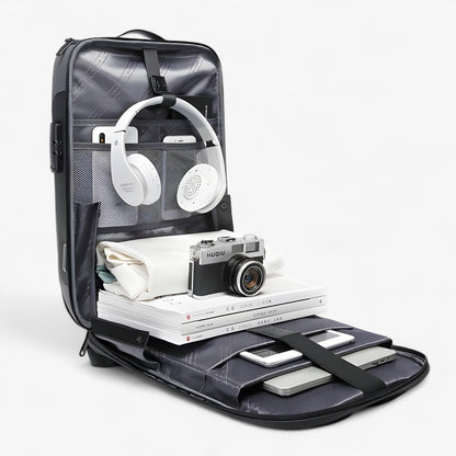 Waterproof Anti - Theft Backpack with USB Charging Port - Harren Cole