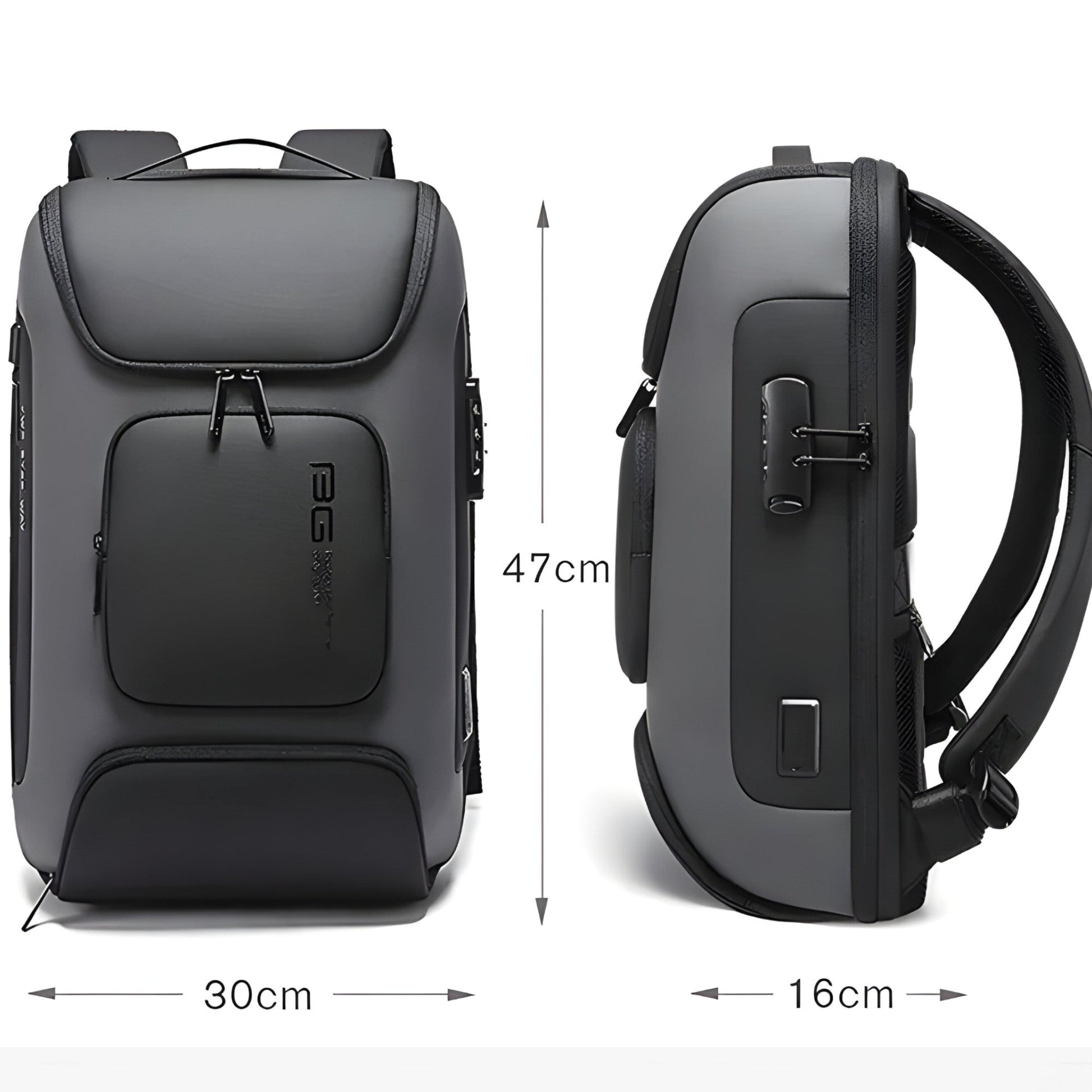Waterproof Anti - Theft Backpack with USB Charging Port - Harren Cole