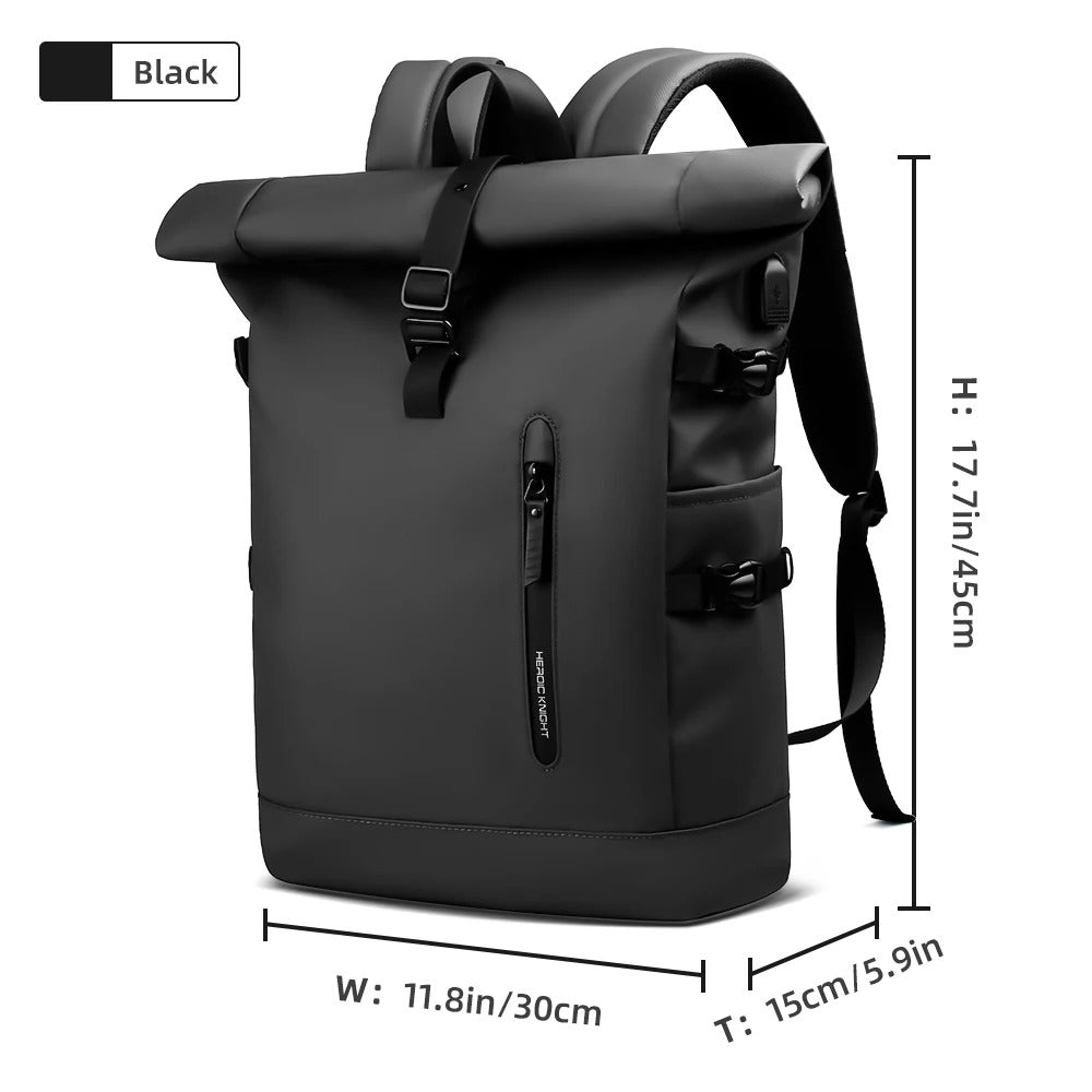 Waterproof Roll - Top Backpack - Harren Cole