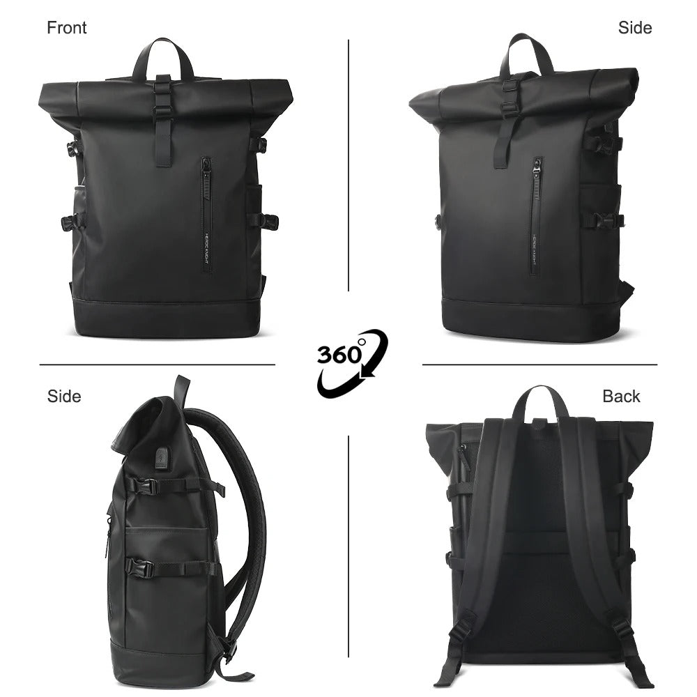 Waterproof Roll - Top Backpack - Harren Cole