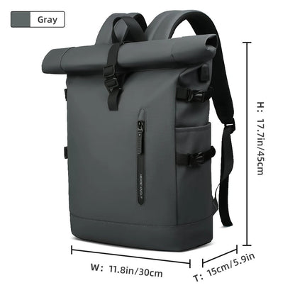 Waterproof Roll - Top Backpack - Harren Cole
