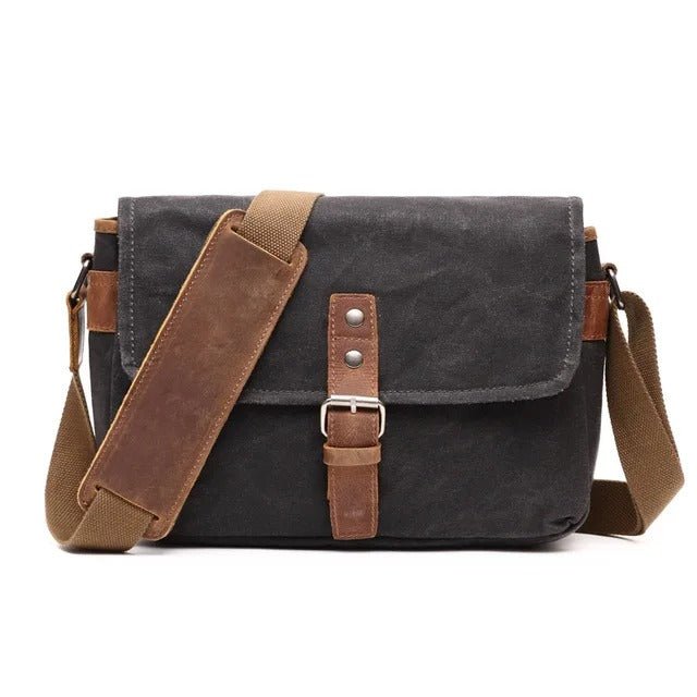 Waxed Canvas Messenger Bag Vintage - Harren Cole