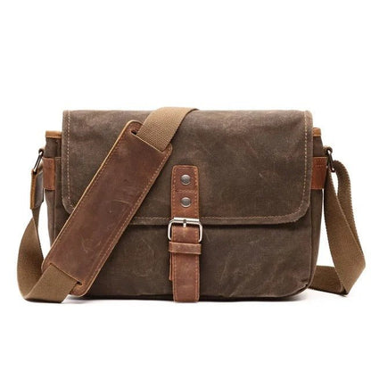 Waxed Canvas Messenger Bag Vintage - Harren Cole