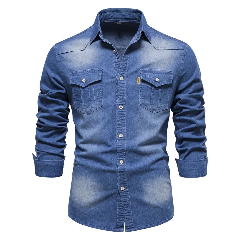 Western Style Denim Shirt - Harren Cole
