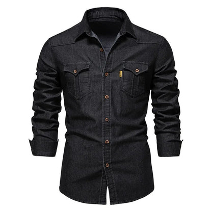 Western Style Denim Shirt - Harren Cole