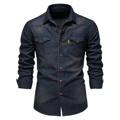 Western Style Denim Shirt - Harren Cole