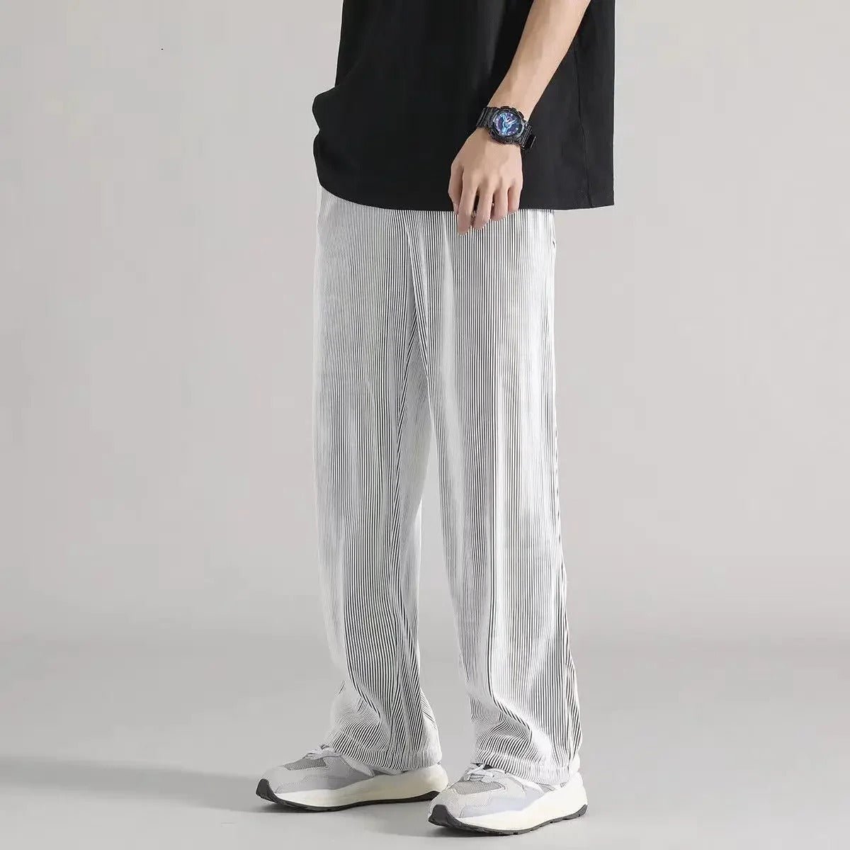 Wide Cut Textured Lounge Pants - Harren Cole