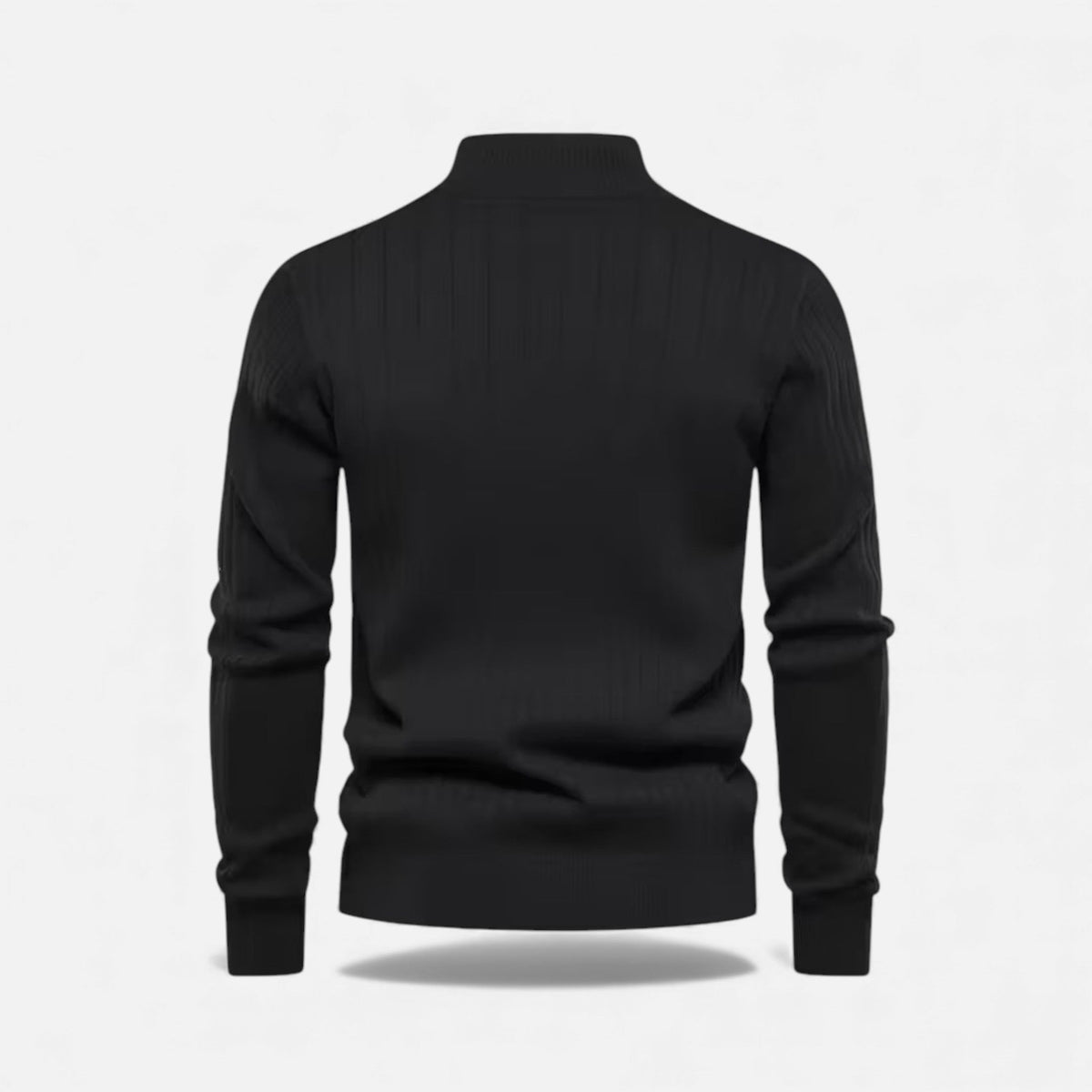 Zip-Up Longline Knit Cardigan - Harren Cole
